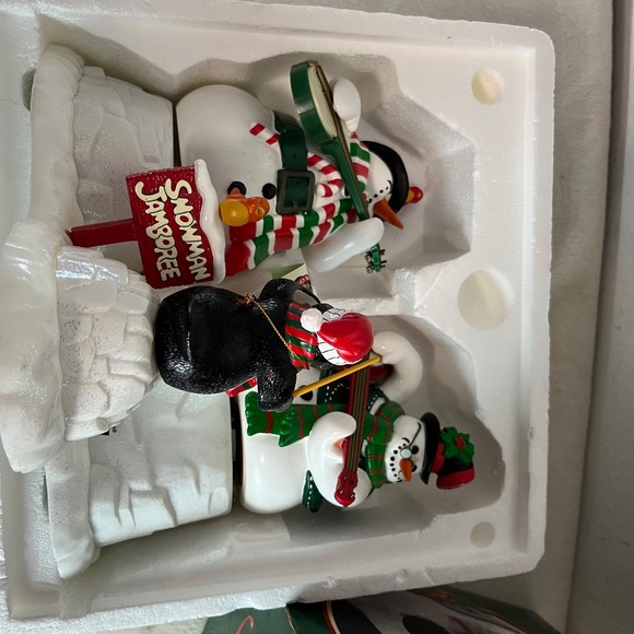 Mr. Christmas Dueling Banjo Snowmen Plays 20 Christmas Carols Working - Picture 14 of 14